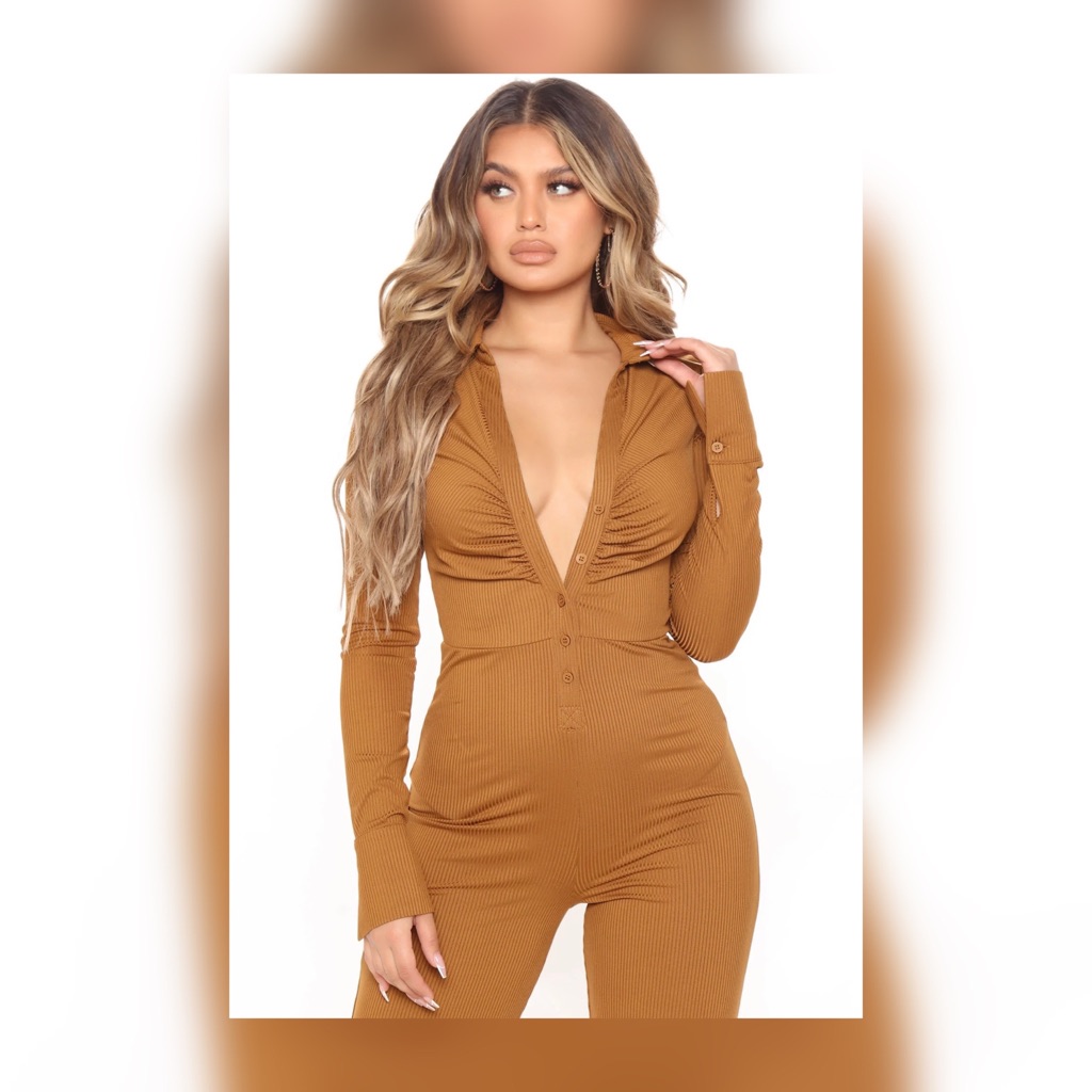 Button Down Jumpsuit